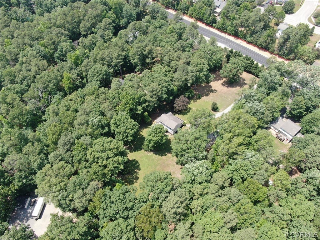 13571 Bailey Bridge Road Midlothian, VA 23112 - Photo 43 of 46 an aerial view of residential house with outdoor space and trees all around
