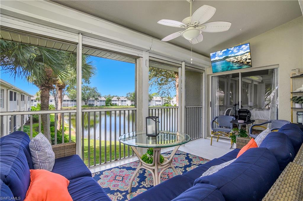 13061 Hamilton Harbour Drive, Unit R1 Naples, FL 34110 - Photo 7 of 23 View of sunroom