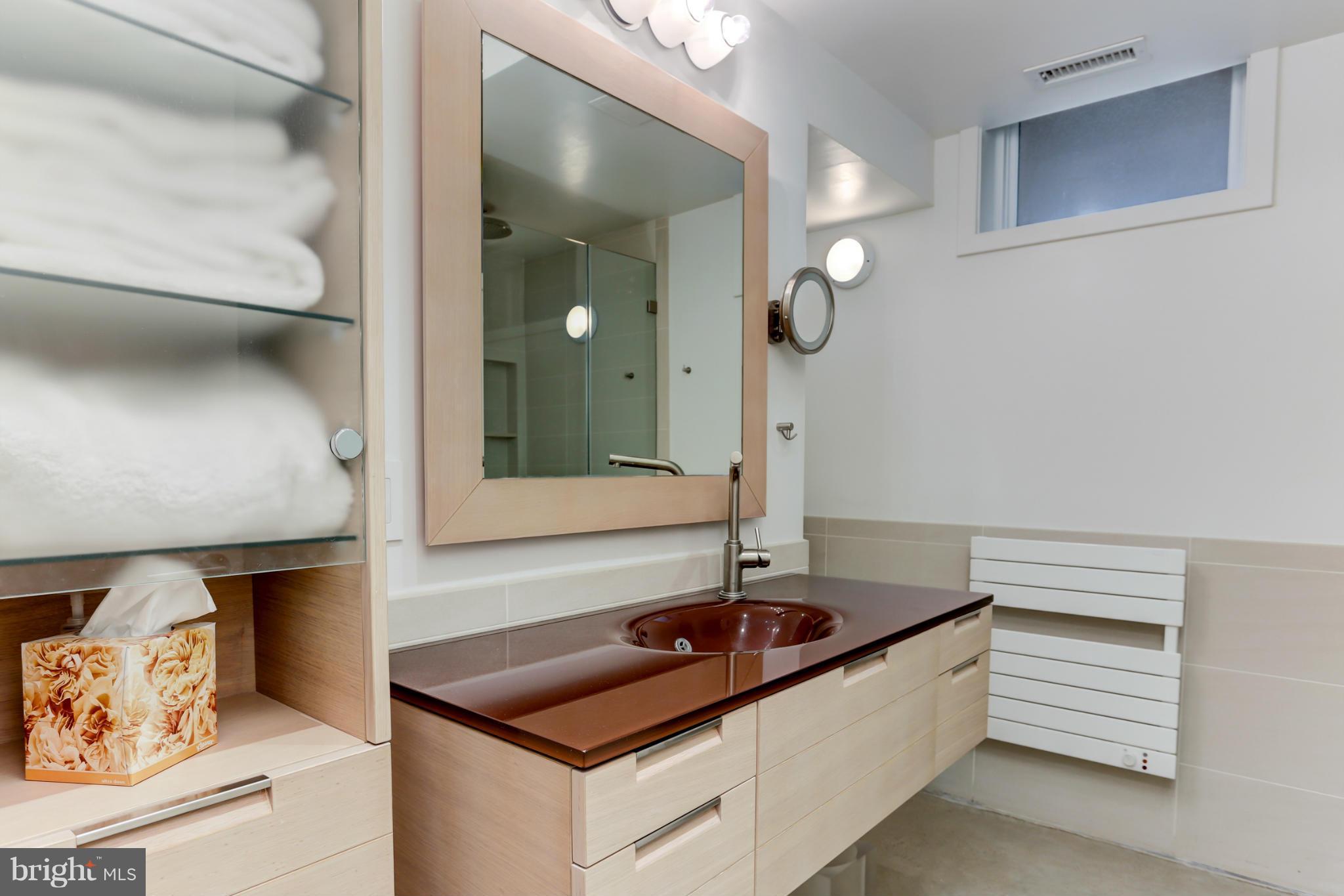 124 3rd Street Northeast Washington, DC 20002 - Photo 28 of 30 a bathroom with a sink and a mirror