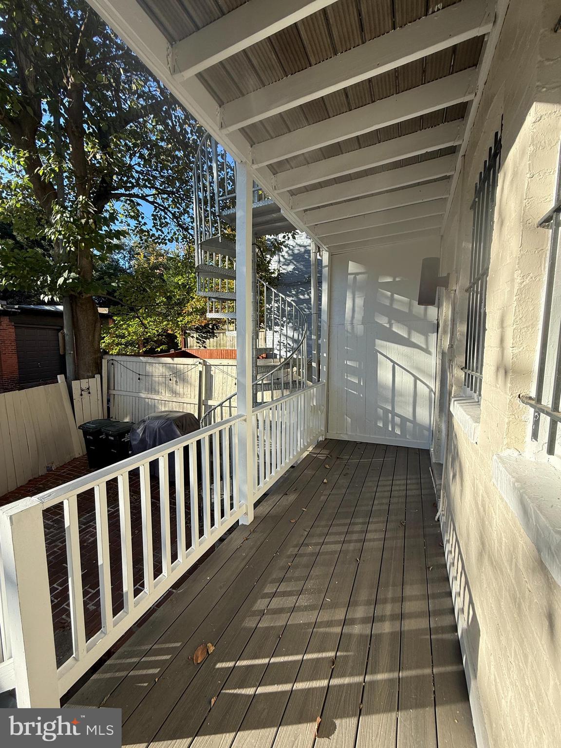 1664 Avon Place Northwest, Unit A Washington, DC 20007 - Photo 14 of 26 Private rear deck