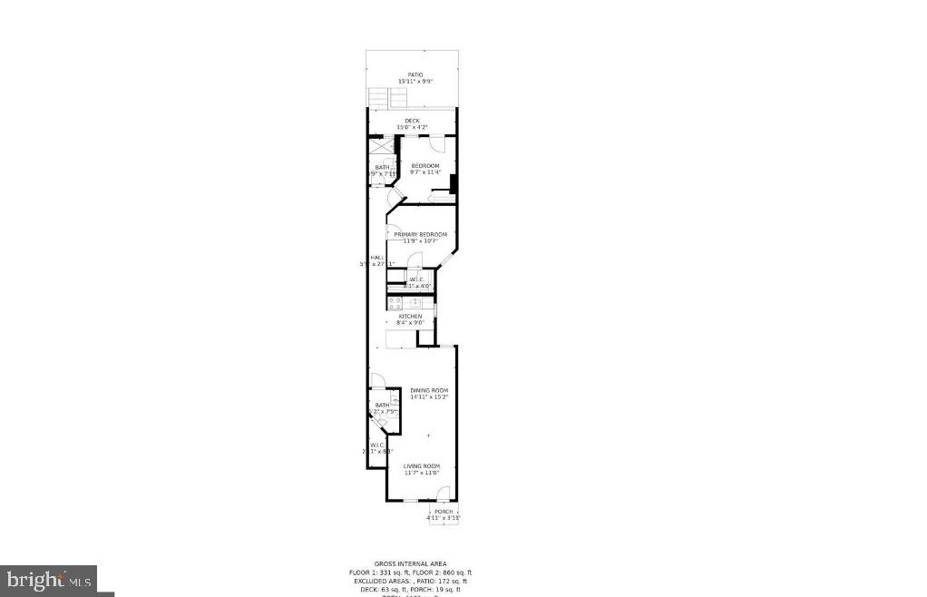 1664 Avon Place Northwest, Unit A Washington, DC 20007 - Photo 26 of 26 Floor plan