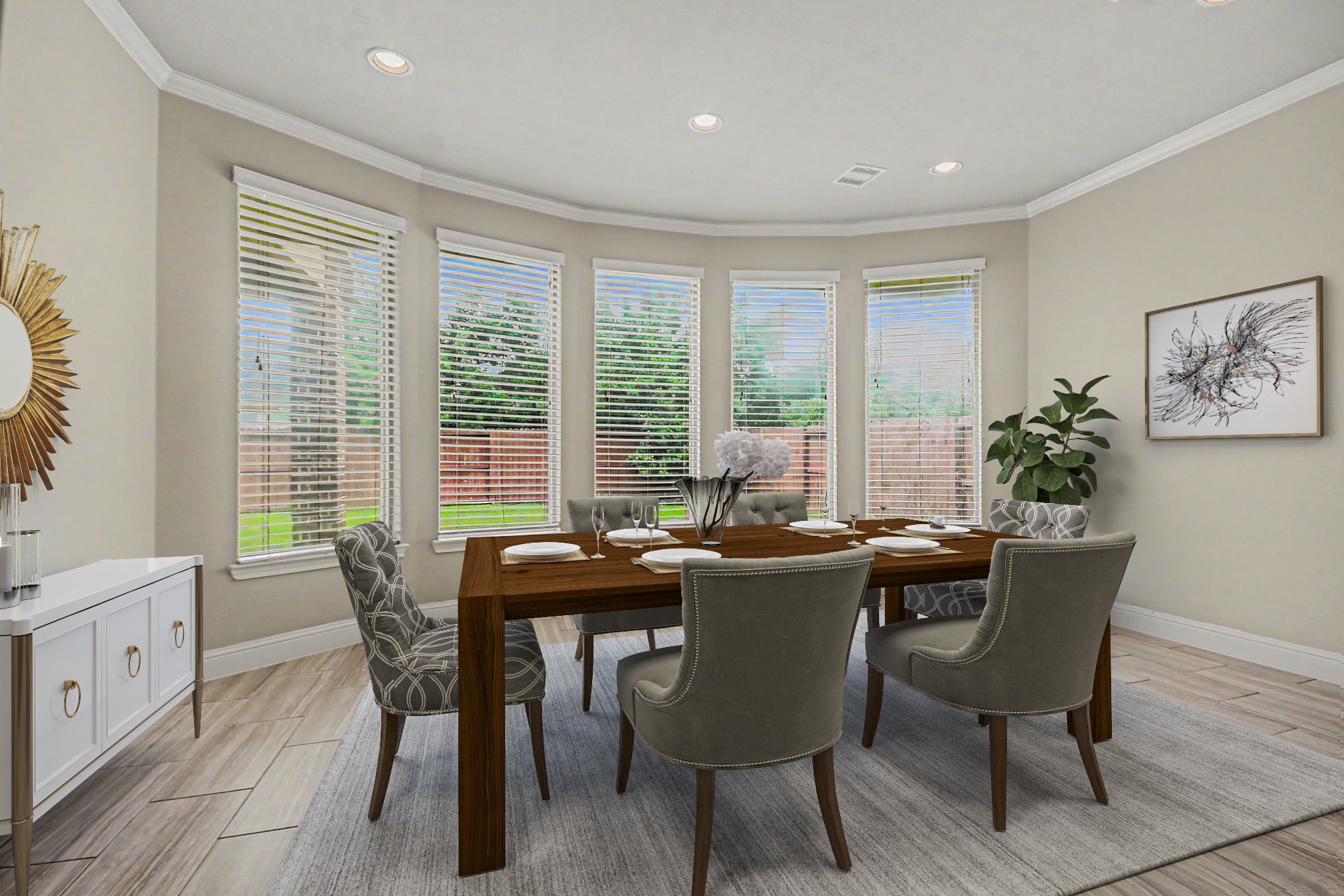 3310 Ralston Edge Lane Houston, TX 77059 - Photo 22 of 50 a view of a dining room with furniture window and outside view