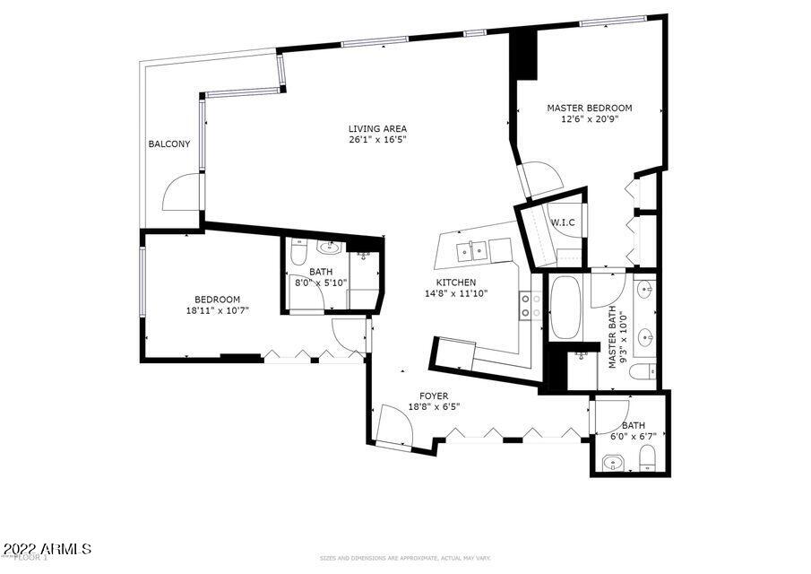 310 South 4th Street, Unit 605 Phoenix, AZ 85004 - Photo 24 of 26 a picture of a wall with white walls