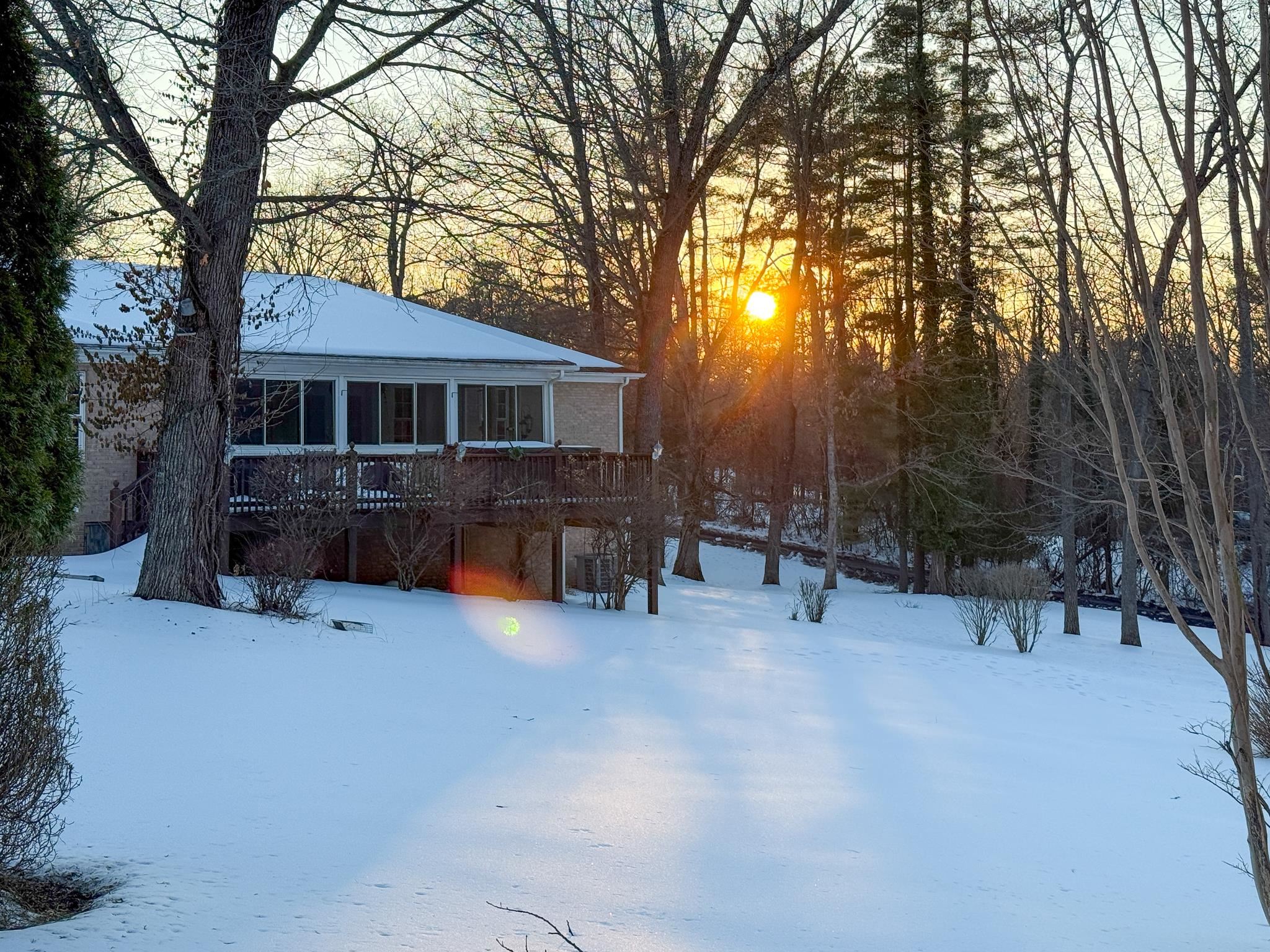 804 Oak Grove Church Road Waynesboro, VA 22980 - Photo 26 of 28 a view of a house with a yard covered in snow