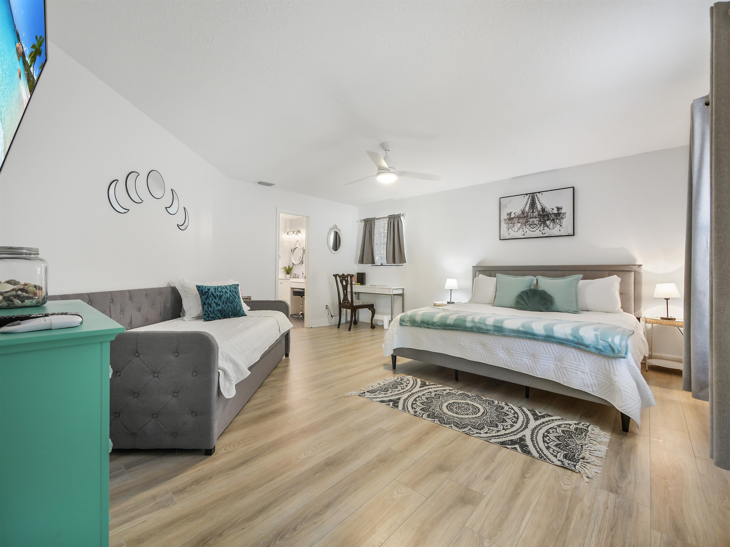 140 Hawthorne Road St. Augustine, FL 32086 - Photo 13 of 39 a living room with furniture and a wooden floor