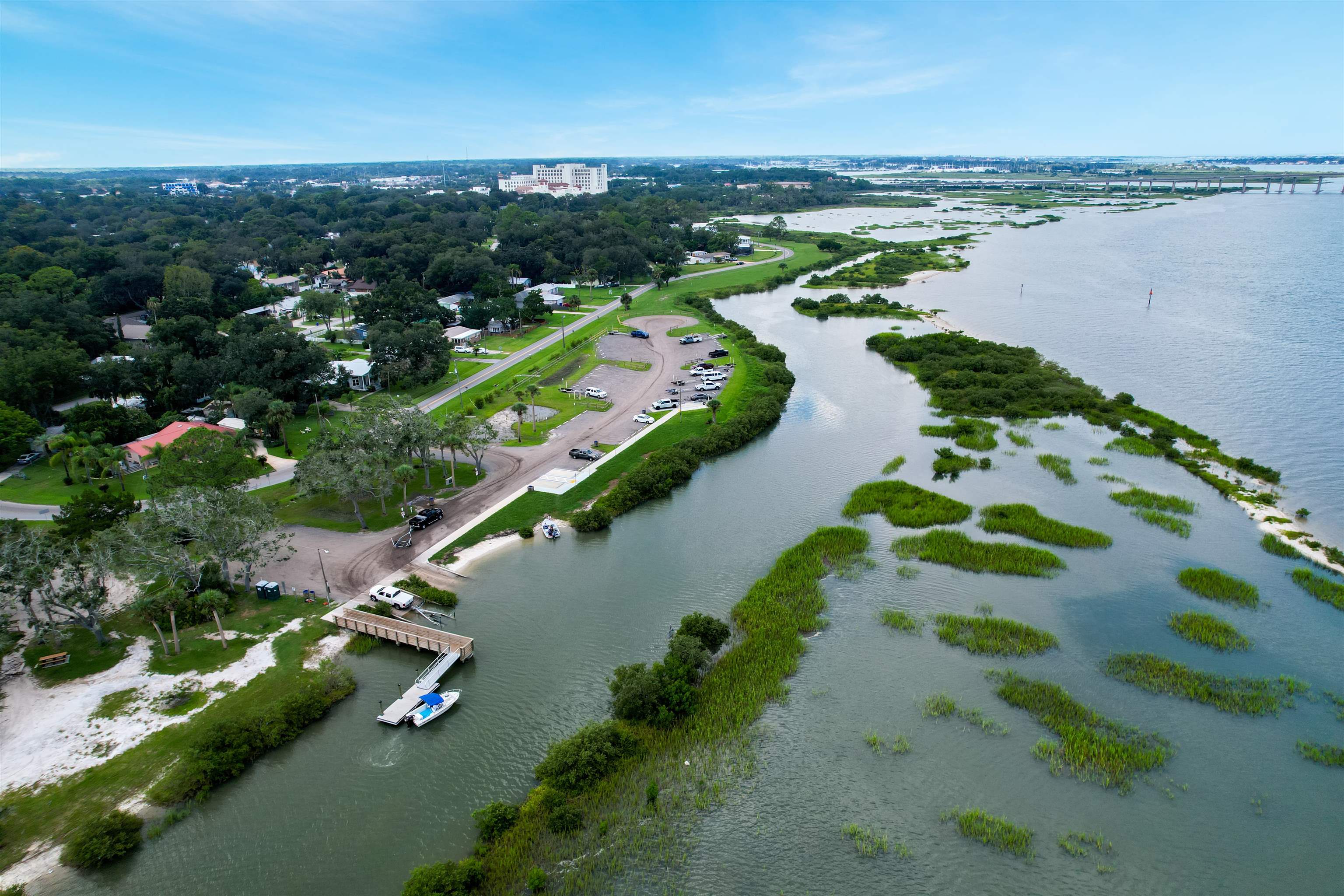 140 Hawthorne Road St. Augustine, FL 32086 - Photo 33 of 39 an aerial view of a city with lawn chairs