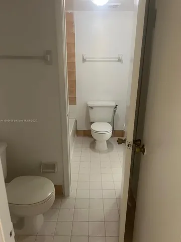 a close up view of walk in closet