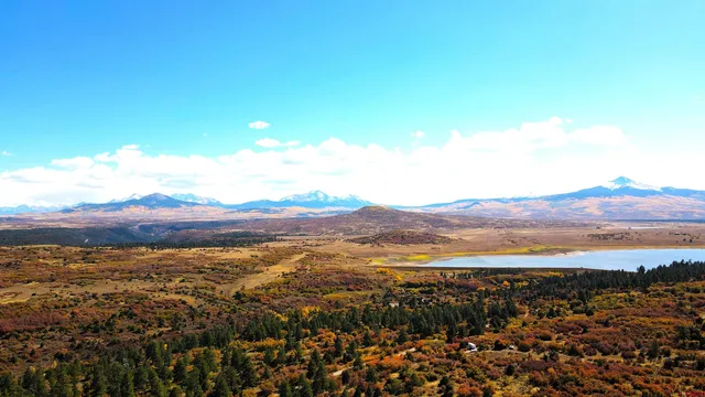 a view of city and mountain