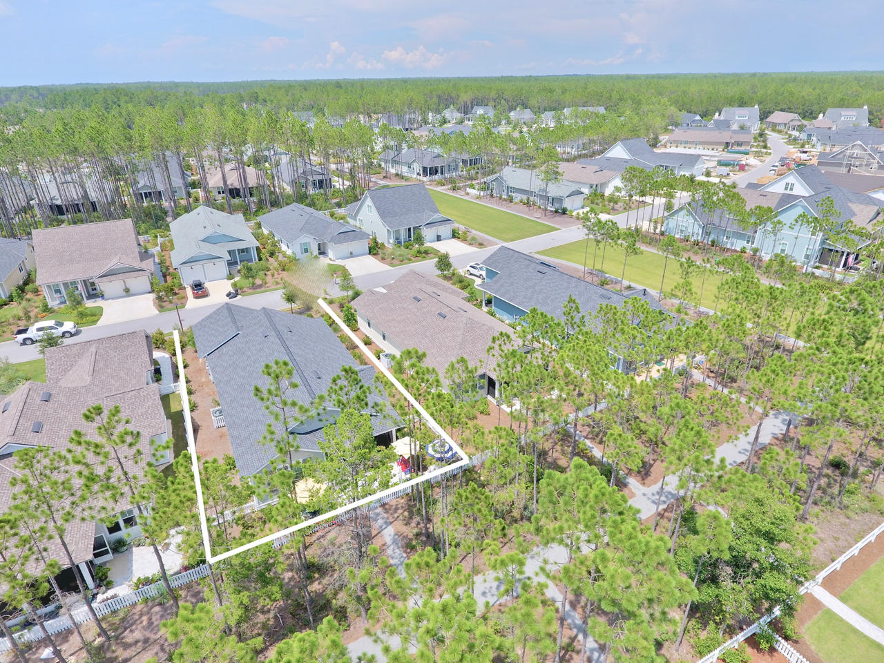 147 Jack Knife Drive Watersound, FL 32461 - Photo 25 of 42 an aerial view of residential houses with outdoor space