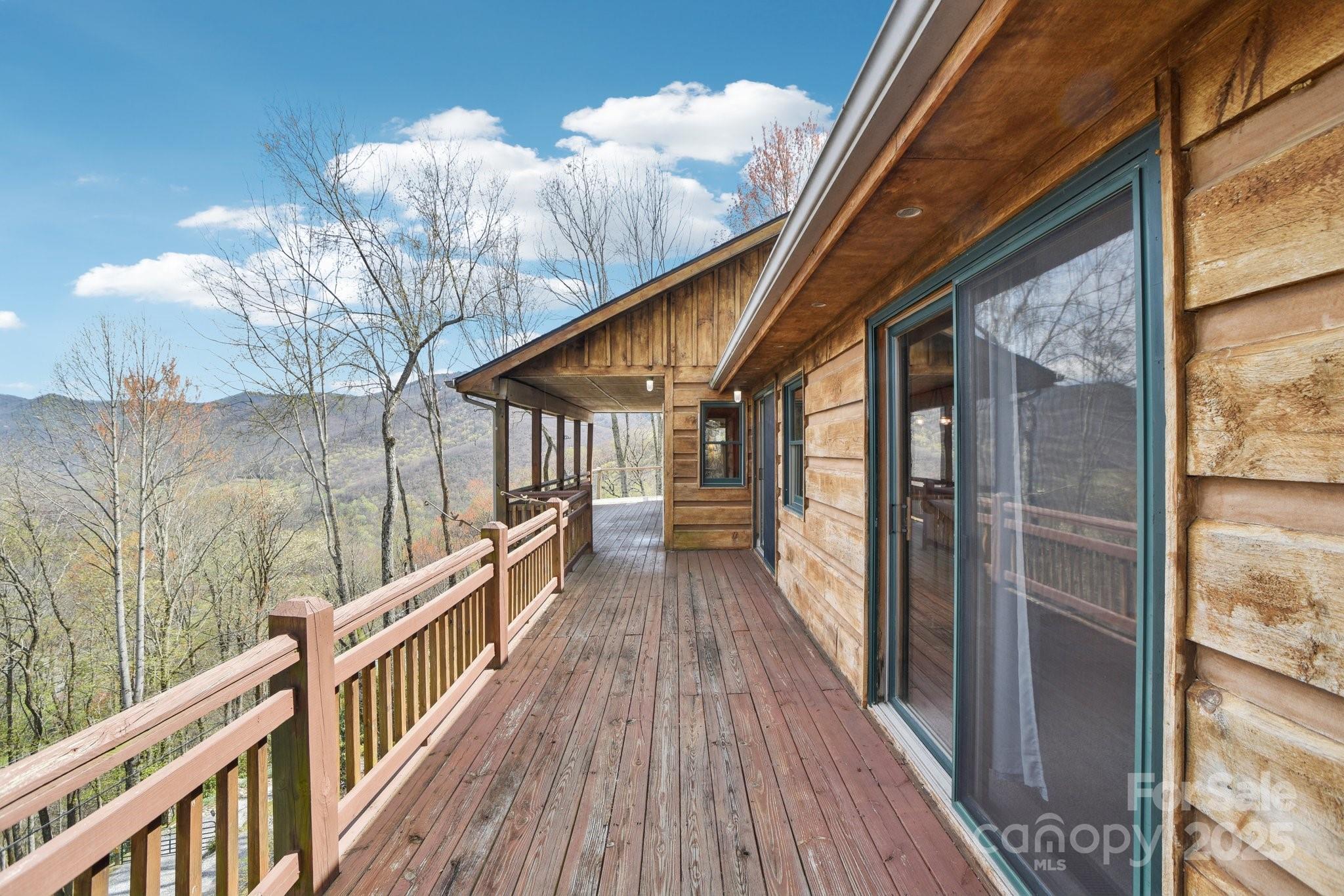 1426 Setzercove Road Maggie Valley, NC 28751 - Photo 38 of 48 a view of balcony with wooden floor