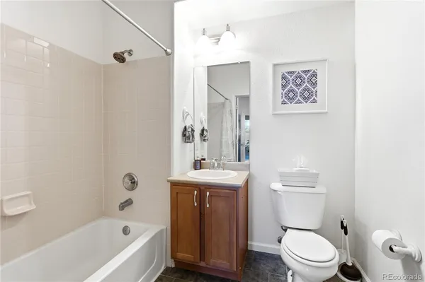 a front view of a building with large windows