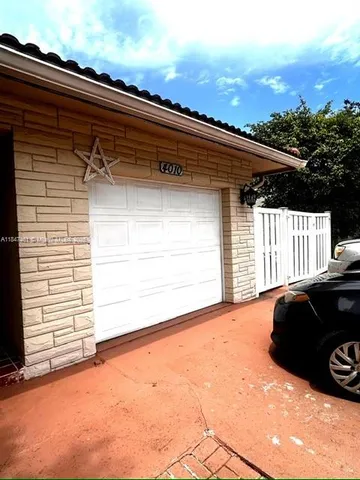 a view of a car garage