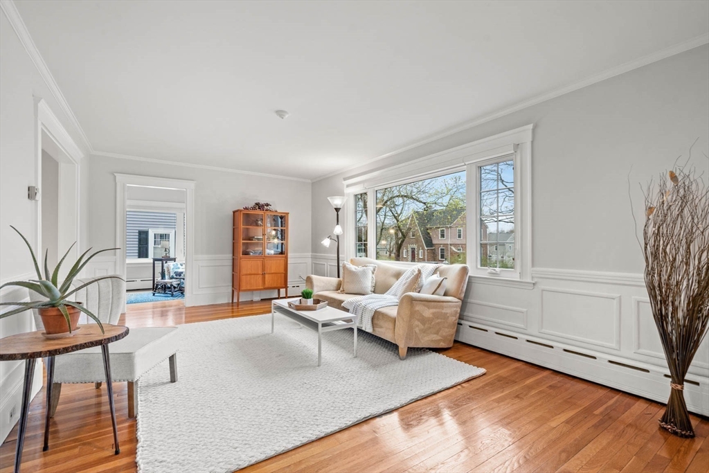 50 Allen Road Winchester, MA 01890 - Photo 5 of 29 a living room with furniture and wooden floor