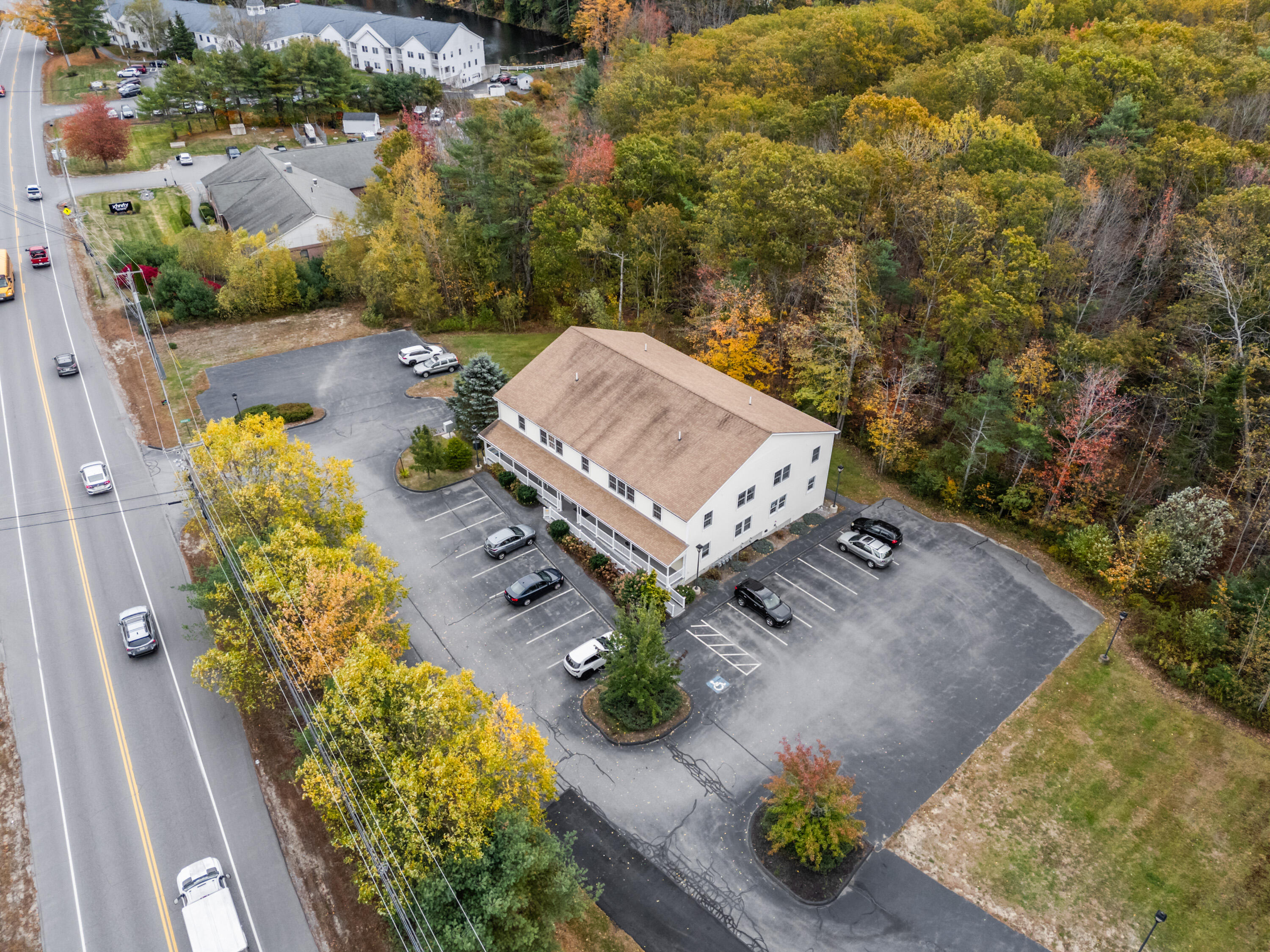 Aerial Parking Lot View