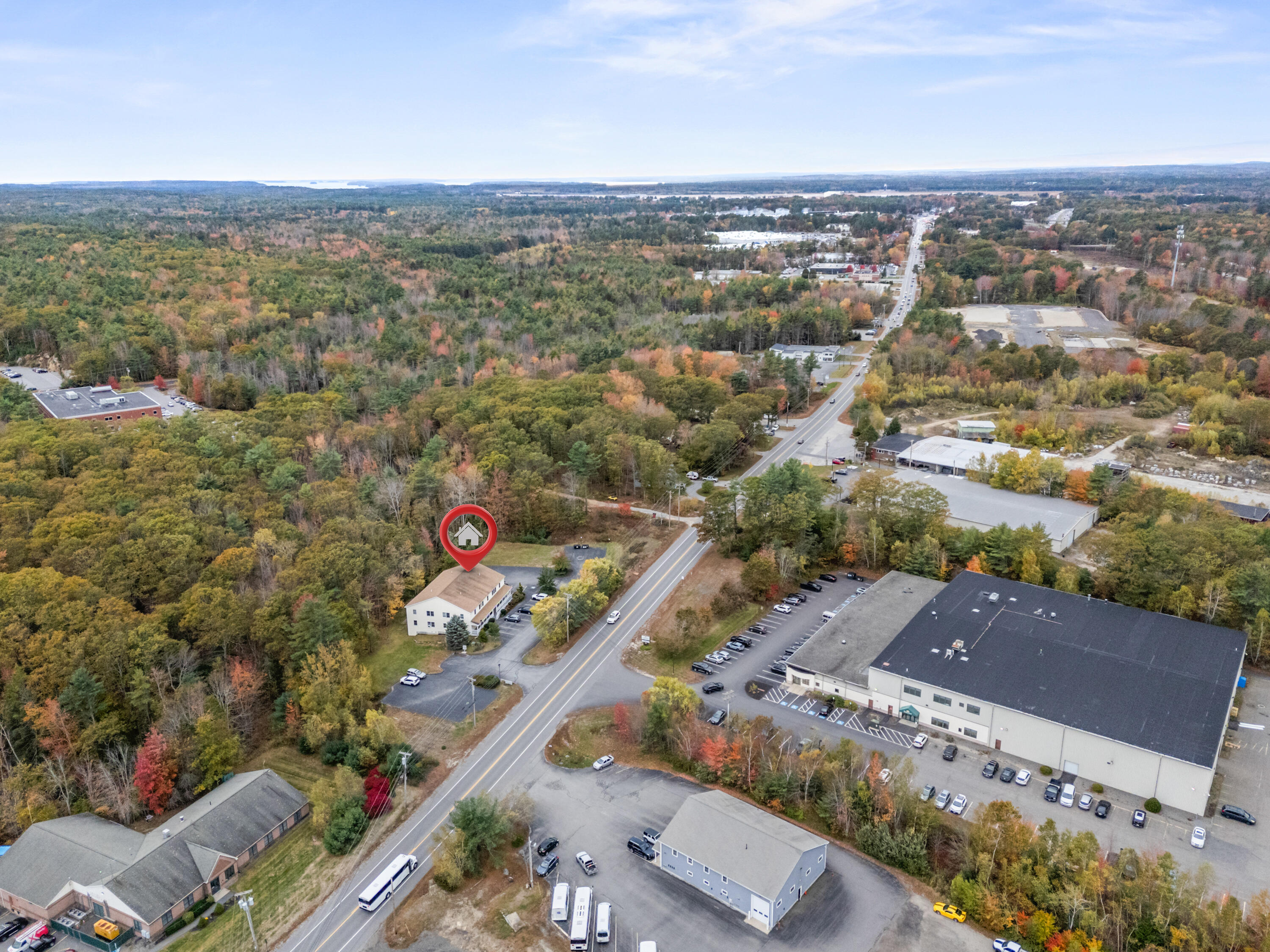 106 Rita Way, Unit 106 Brunswick, ME 04011 - Photo 29 of 31 Aerial with pin
