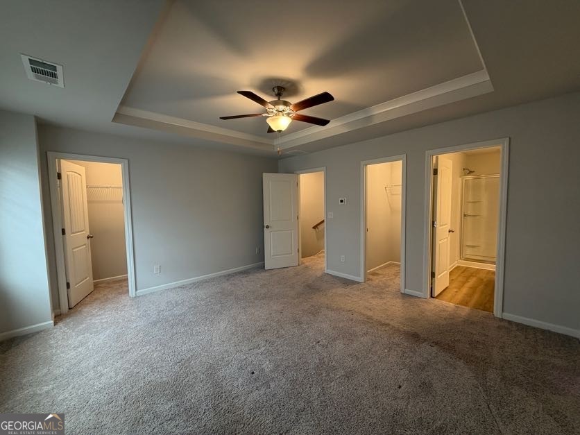 822 Werner Brook Way Southwest Atlanta, GA 30354 - Photo 35 of 55 an empty room with closet and a ceiling fan