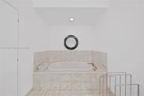 a bathroom with a tub