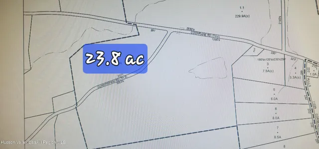 a view of a lake with a big yard