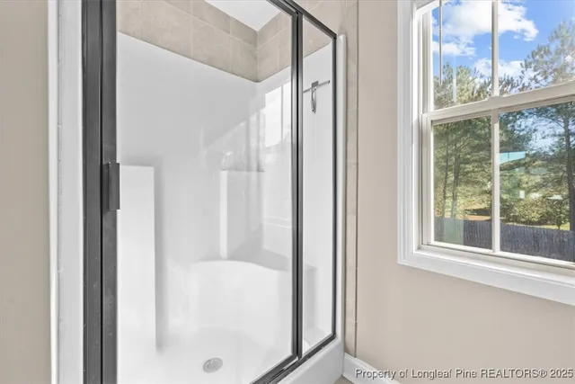 a view of small space with racks on the wall