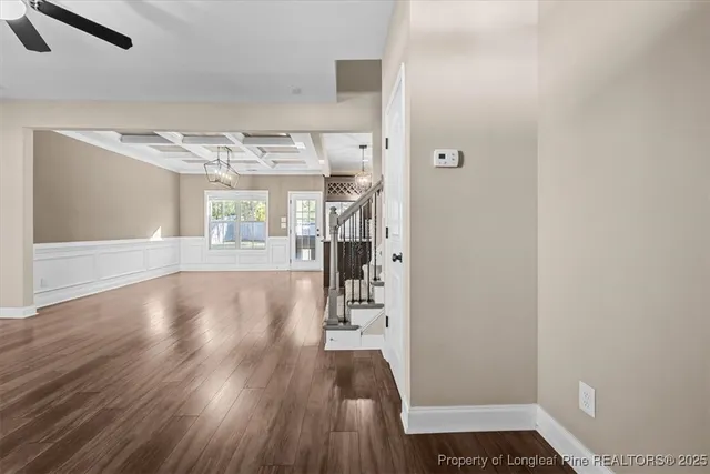 a view of livingroom with furniture and wooden floor