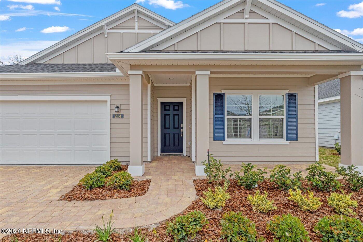 214 Blue Cypress Trail St. Augustine, FL 32084 - Photo 5 of 28 front view of a house