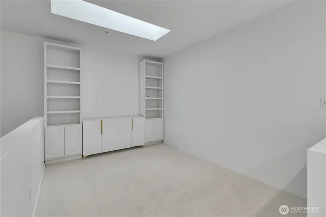 a view of an empty room with a empty space