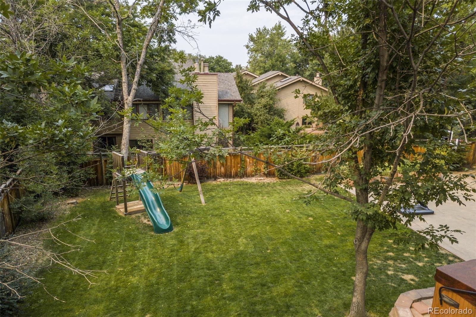 4780 McKinley Drive Boulder, CO 80303 - Photo 24 of 37 a view of a garden with a slide