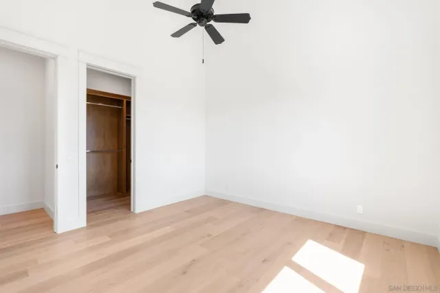 an empty room with a natural light