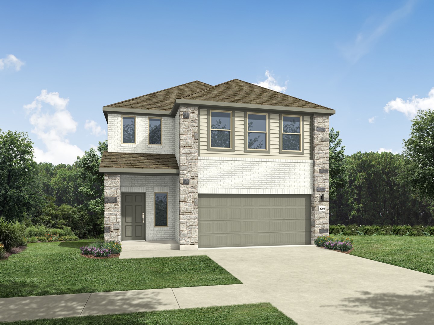226 Hornet Street Elgin, TX 78621 - Photo 1 of 15 a front view of a house with a garden and yard