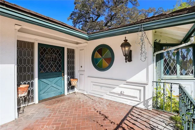 a view of a door and a front door