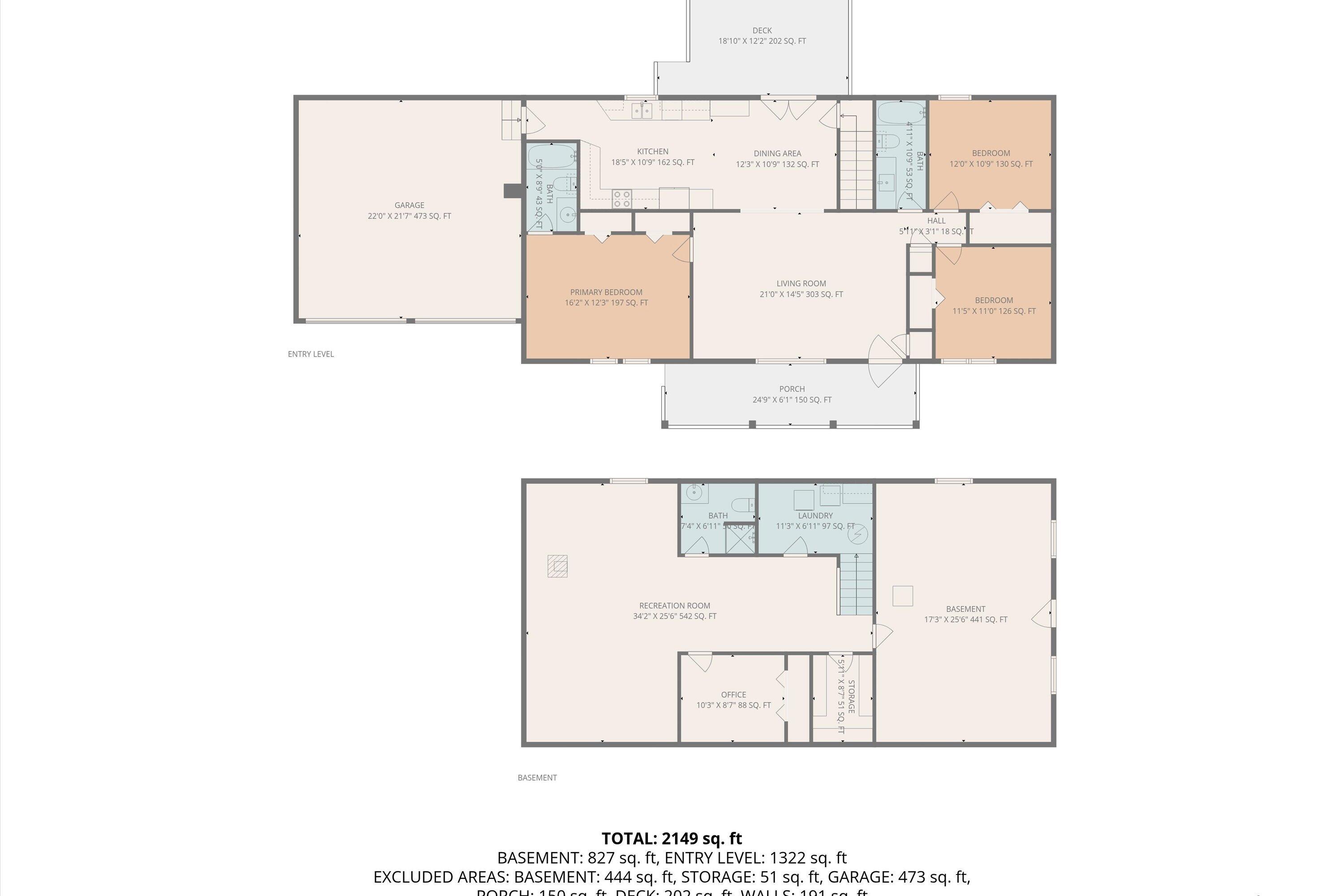 460 Stonybrook Road Wirtz, VA 24184 - Photo 44 of 44 a picture of floor plan