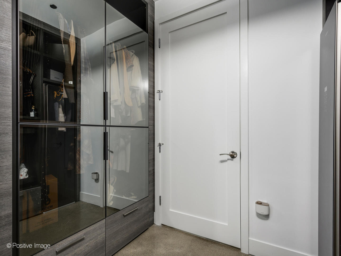 Undisclosed Address Chicago, IL 60607 - Photo 13 of 18 a bathroom with a glass shower door