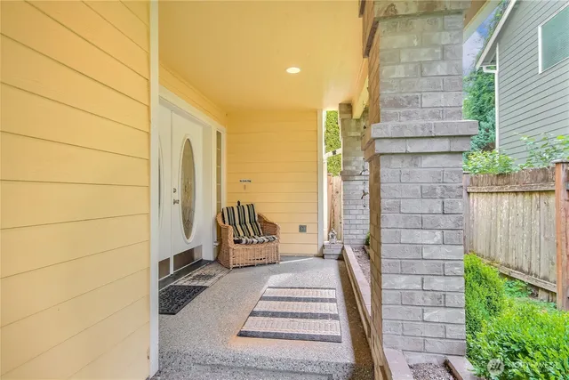 a balcony view with a outdoor space