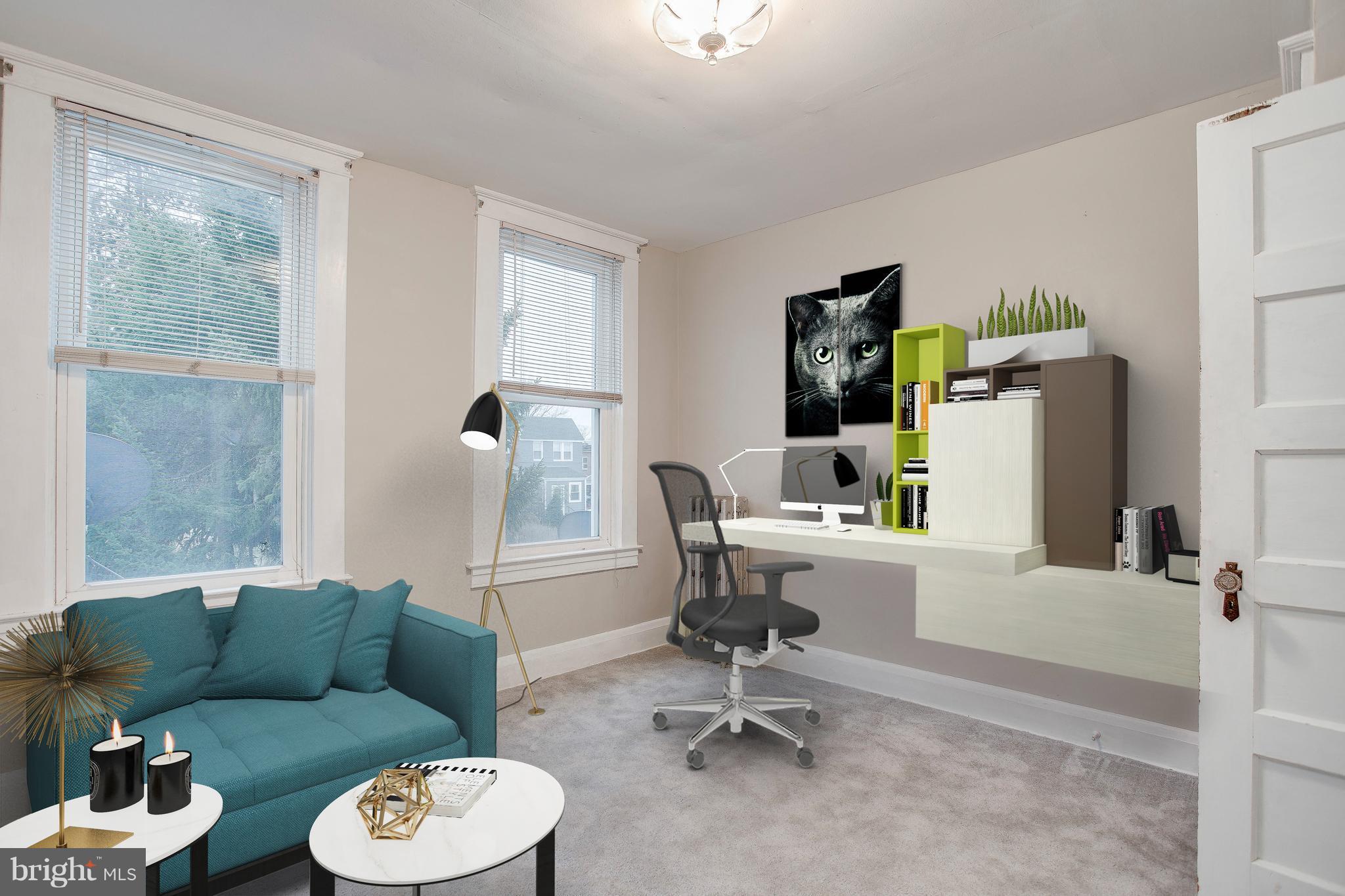 1130 Roland Heights Avenue Baltimore, MD 21211 - Photo 3 of 27 Bedroom Virtually Staged as Office