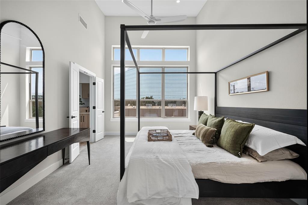 13900 Noel Road, Unit 202 Dallas, TX 75240 - Photo 12 of 23 High ceilings with transom windows, Anderson Tuftex pawperfect cartpeting