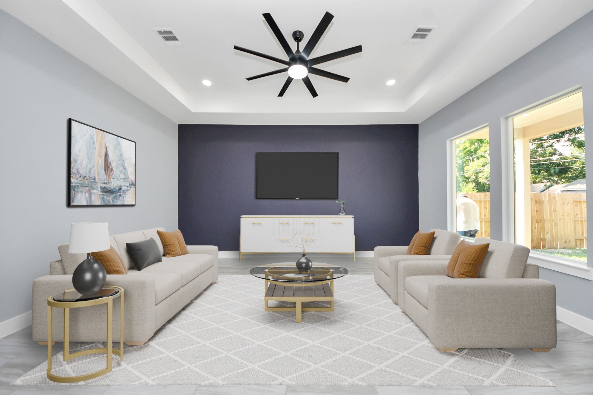 406 South Iowa Street La Porte, TX 77571 - Photo 2 of 49 a living room with furniture and a large window