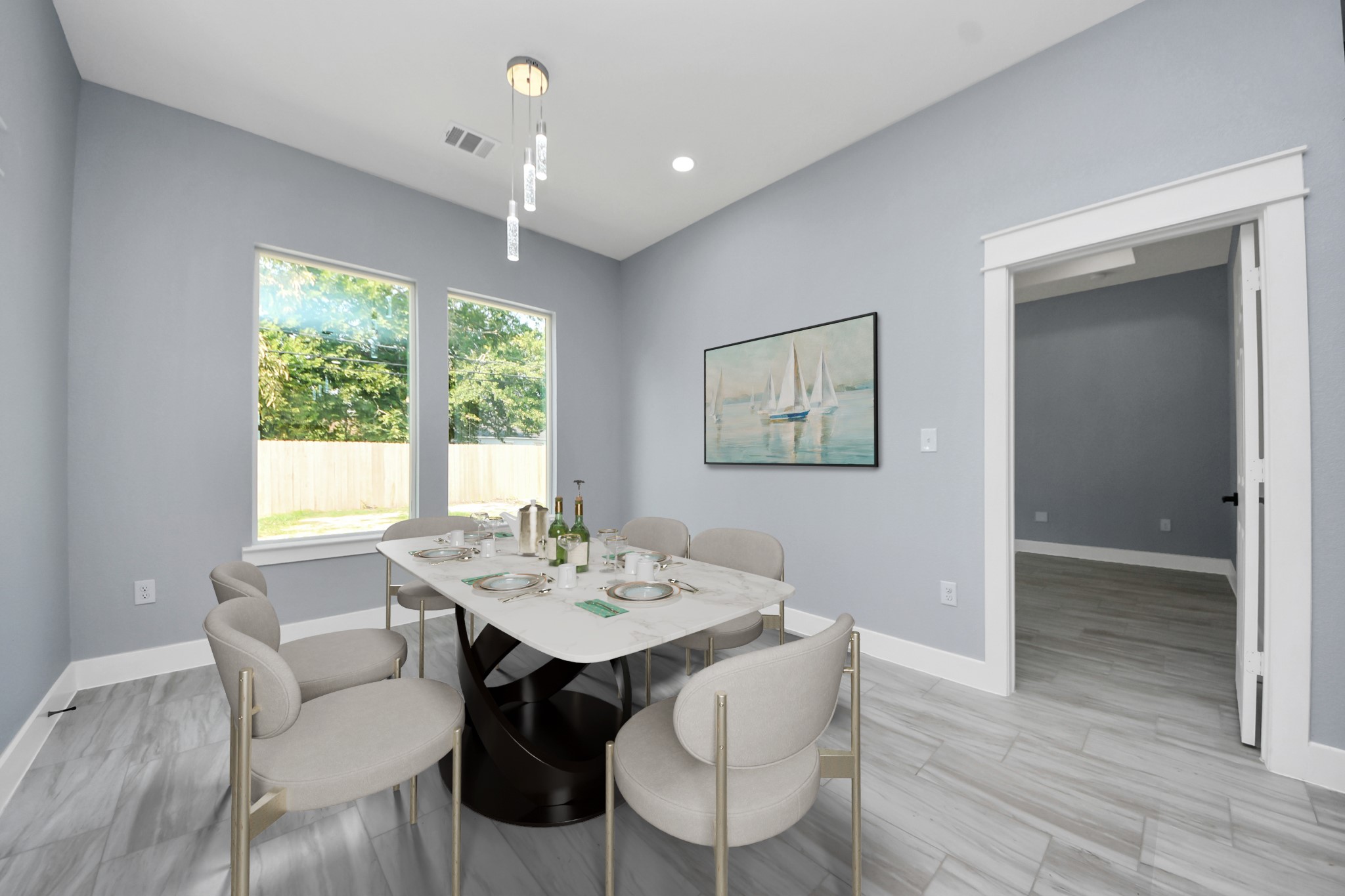 406 South Iowa Street La Porte, TX 77571 - Photo 4 of 49 a view of a dining room with furniture window and outside view