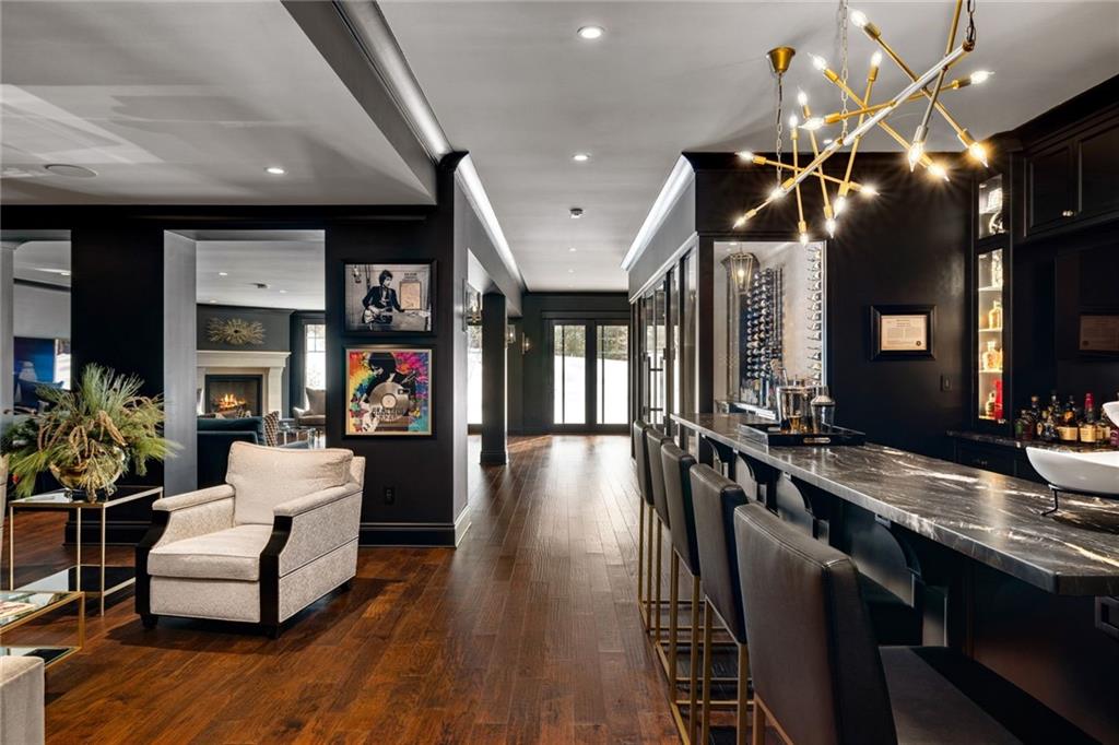 435 Myoma Road Mars, PA 16046 - Photo 30 of 50 Sophisticated entertaining lounge with a sleek bar, statement lighting and an intimate contemporary atmosphere.