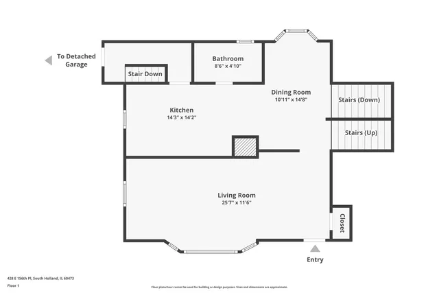 $237,700 | 428 East 156th Place, South Holland, IL 60473