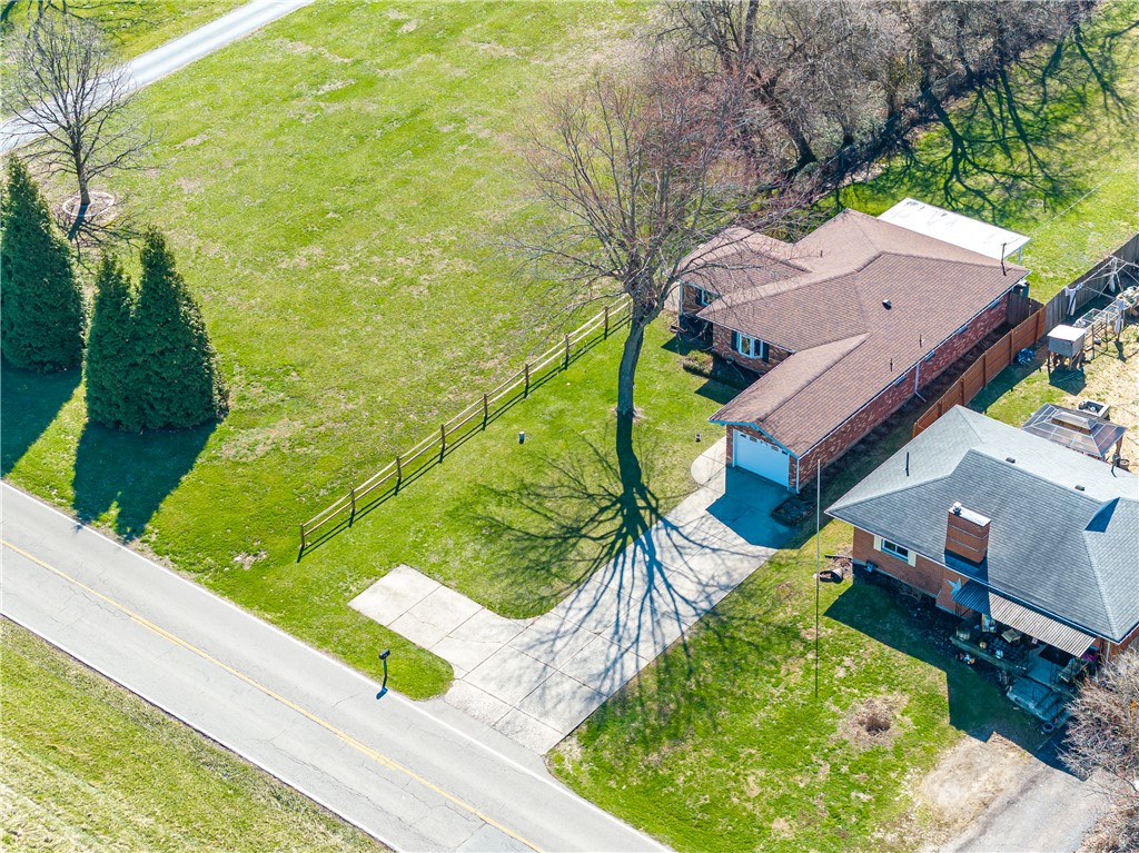 5760 Kitridge Road Dayton, OH 45424 - Photo 19 of 19 An aerial perspective reveals the property's expansive green space and tranquil setting.
