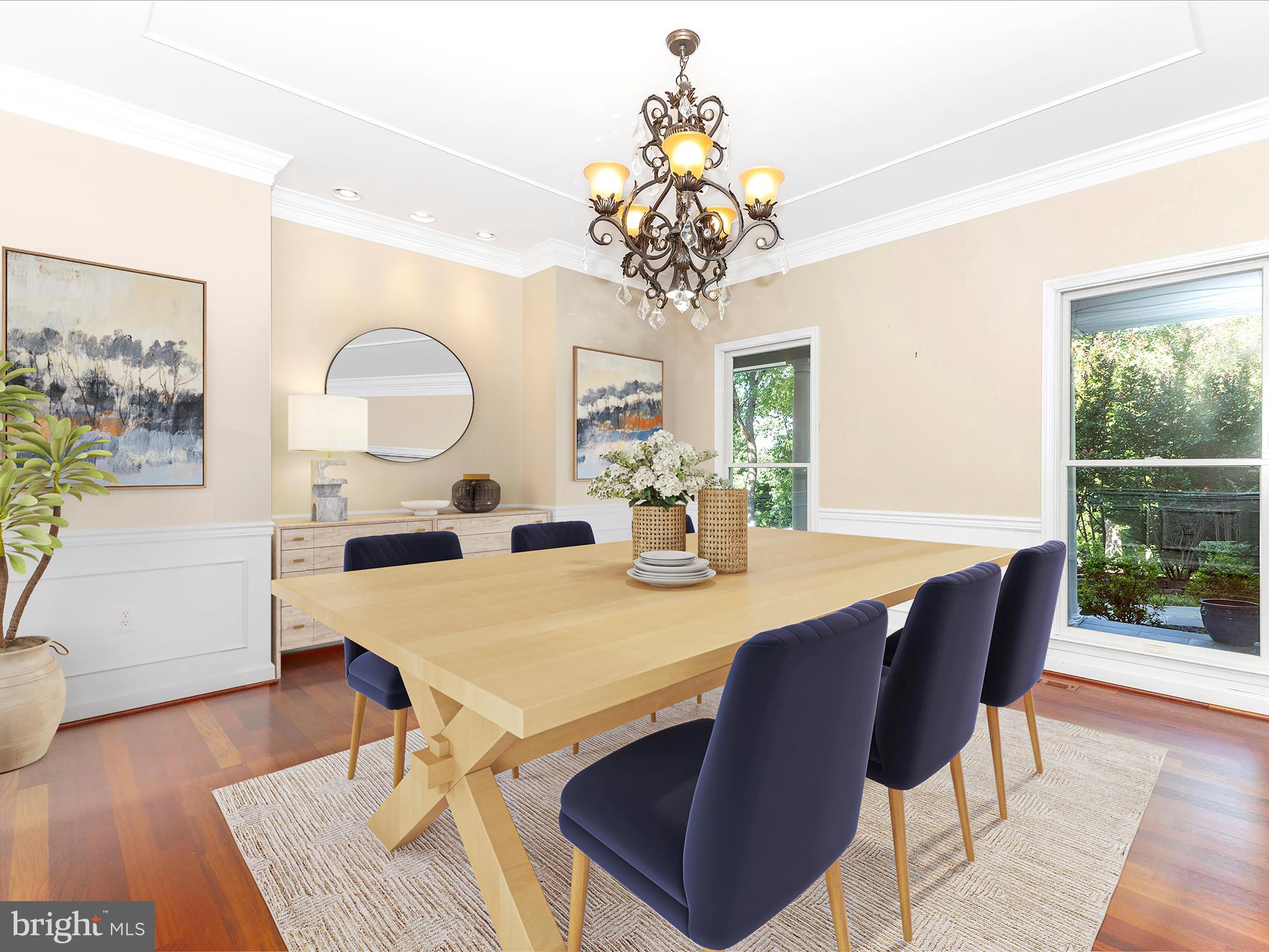 2305 Mt Ephraim Road Adamstown, MD 21710 - Photo 7 of 87 a view of a dining room with furniture and wooden floor