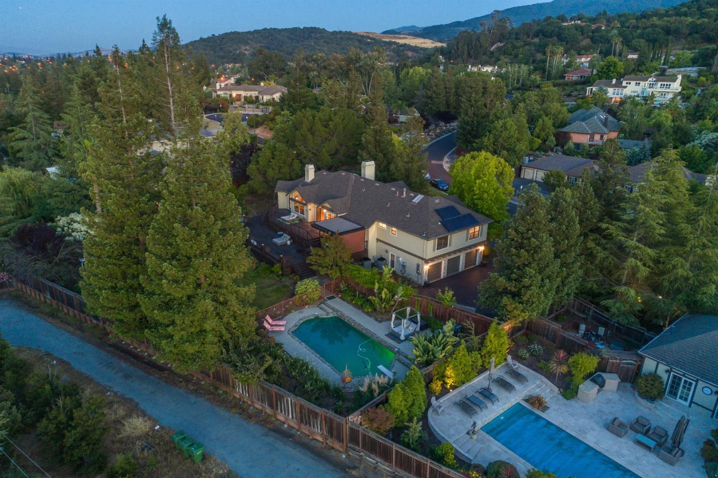 105 Alerche Drive Los Gatos, CA 95032 - Photo 15 of 36 an aerial view of house with yard
