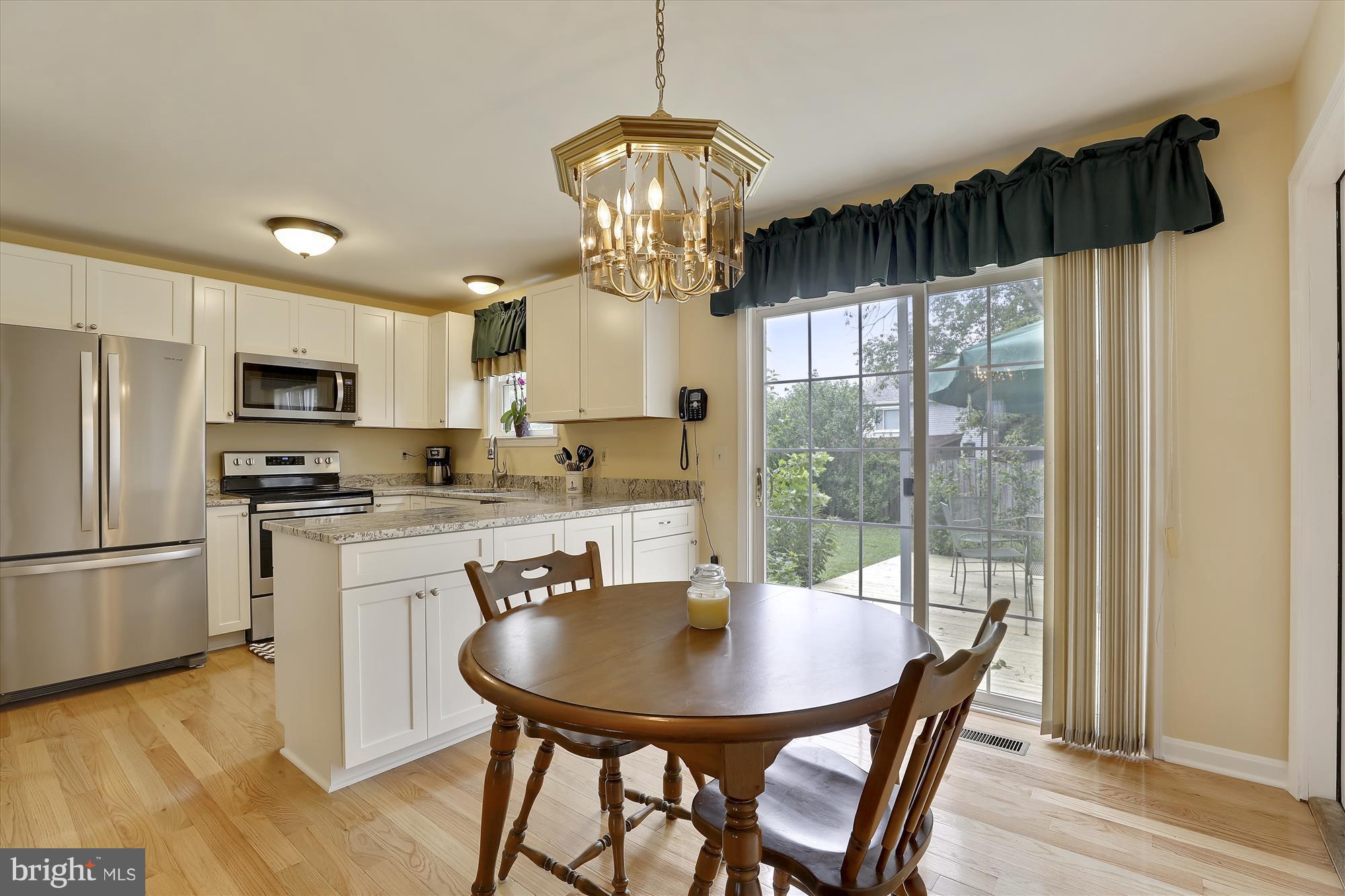 6 Manchester Road Pasadena, MD 21122 - Photo 6 of 30 Kitchen/Dining Area w/hardwood floors