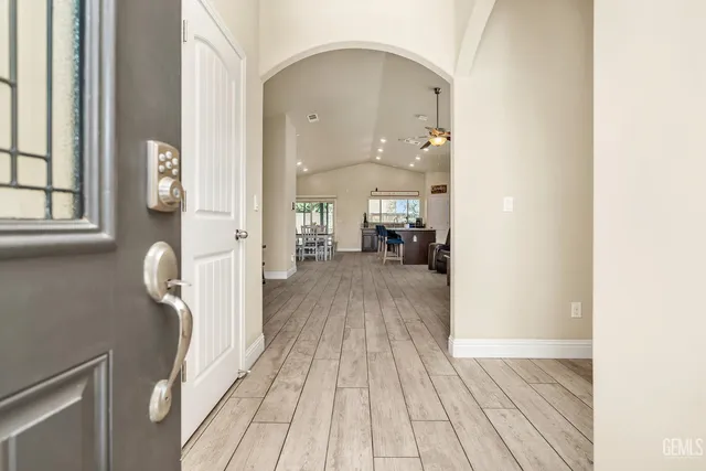 a view of livingroom with furniture and wooden floor