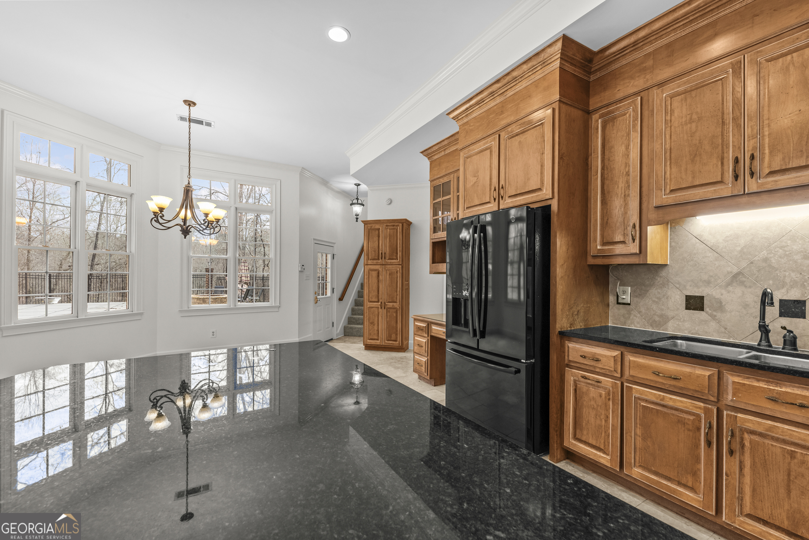 1171 River Run Bishop, GA 30621 - Photo 49 of 78 a kitchen with stainless steel appliances granite countertop a refrigerator a stove a sink and dishwasher