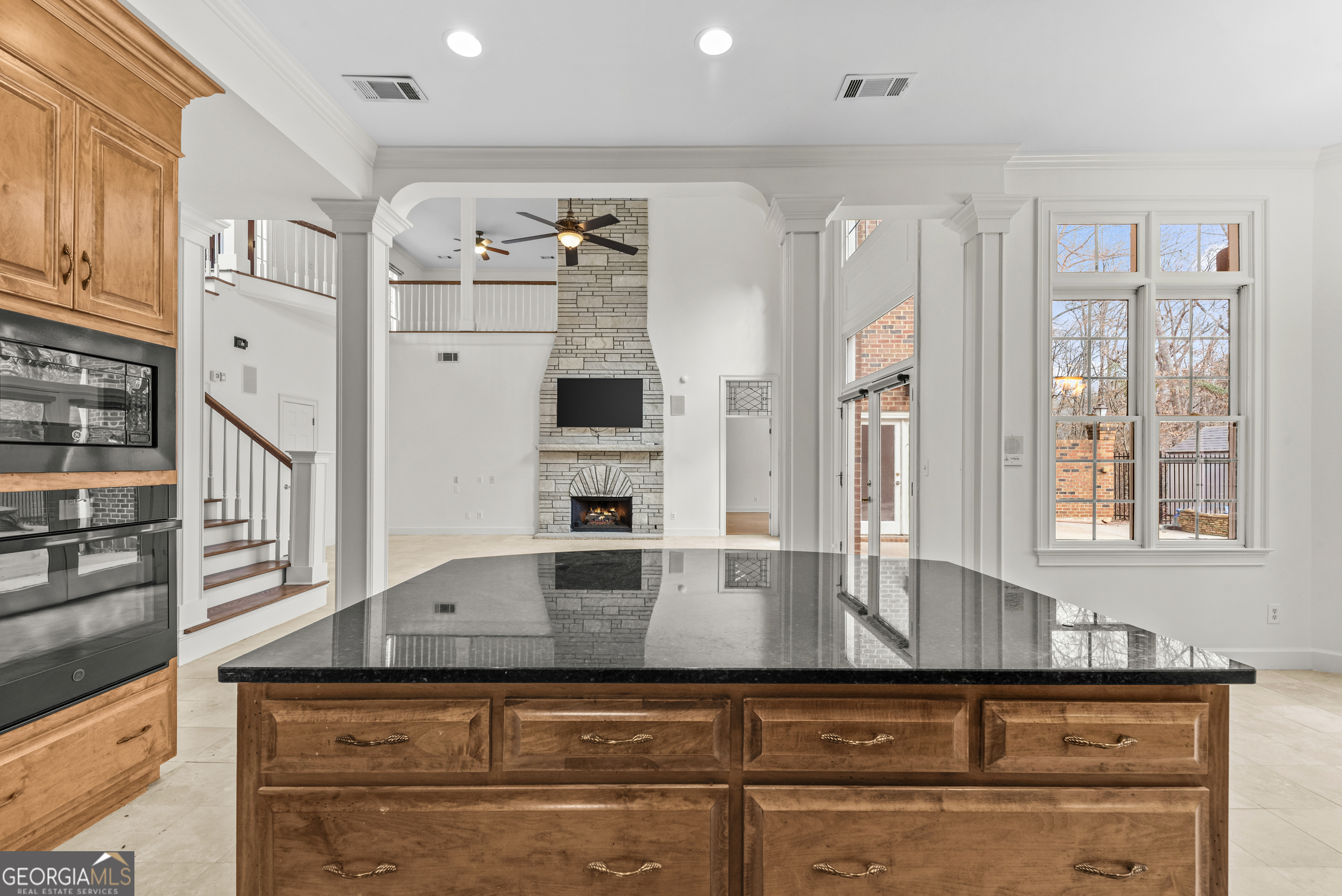 1171 River Run Bishop, GA 30621 - Photo 50 of 78 a kitchen with stainless steel appliances granite countertop a refrigerator and a sink