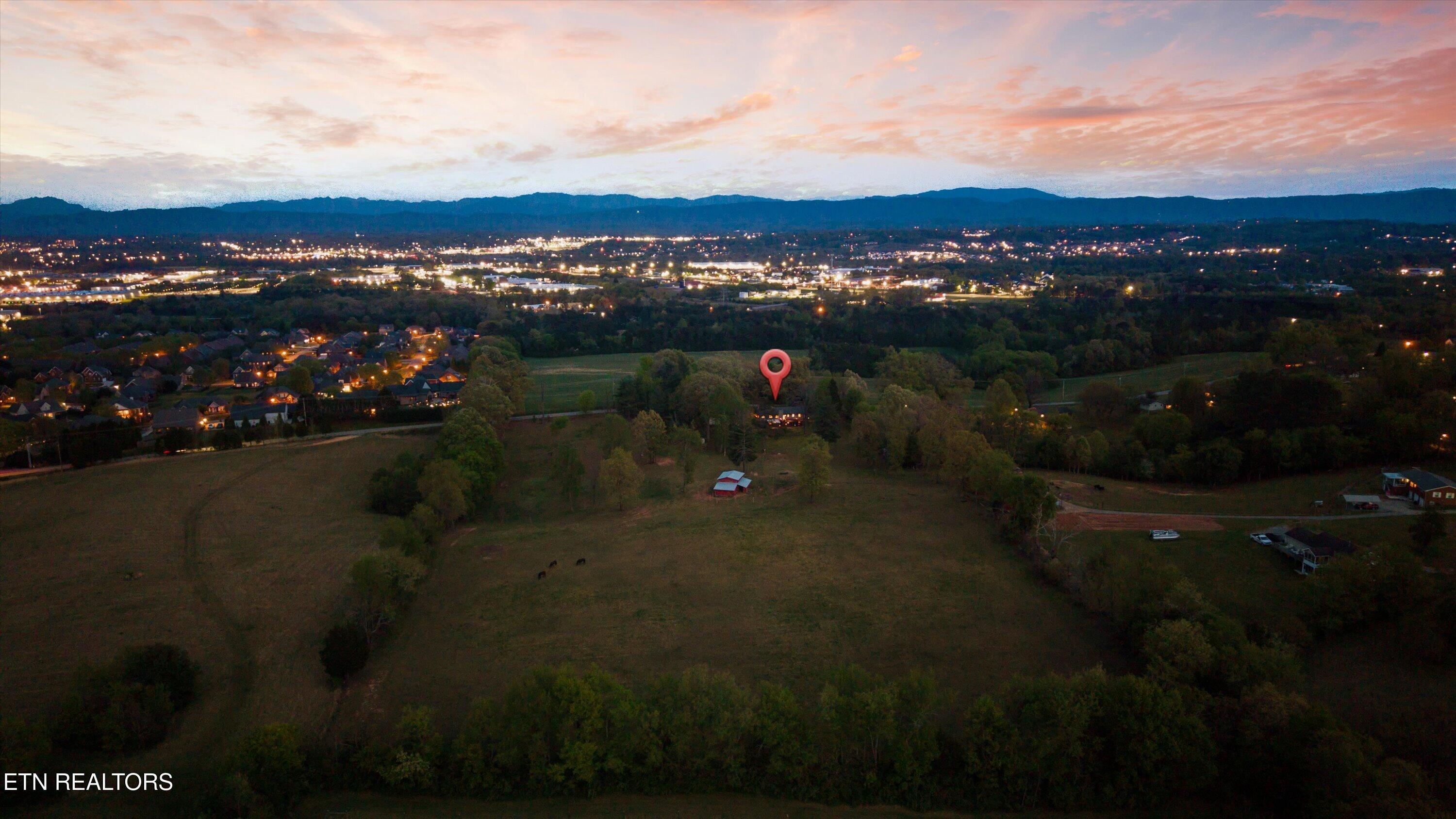 429 Old Glory Road Maryville, TN 37801 - Photo 2 of 57 Twilight Shot Aerial