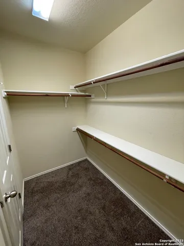 a close view of closet