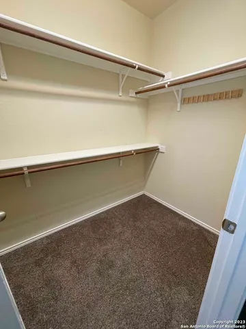 a close view of closet
