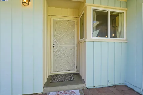 a view of front door